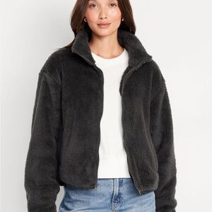 NWT OLD NAVY Sherpa Zip Coat